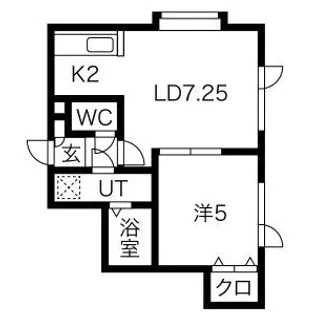 フォート・デルッシ【206号室】の間取り