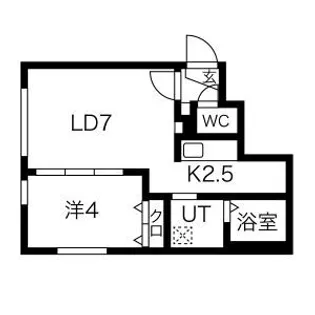 ラフィーネ環状通東【4階】の間取り