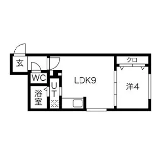 ラフィーネ環状通東【3階】の間取り