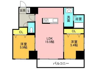 グラン札幌【3階】の間取り
