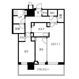 ONE札幌ステーションタワー【31階】の間取り