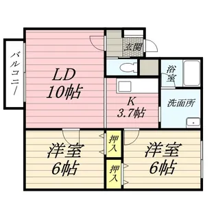 グレーハウスB【0101号室】の間取り