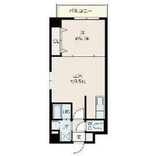 シャトーブラン25【6階】の間取り