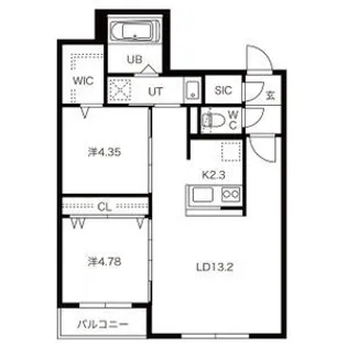 GATO ASSORTI(ガトーアソルティ)【0406号室】の間取り