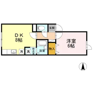 グリーンハイツ【1階】の間取り