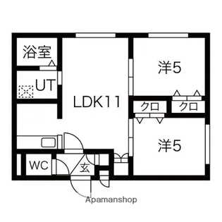 北海道札幌市豊平区美園八条1丁目【マンション】の間取り