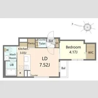 ALIVIS北23条【3階】の間取り