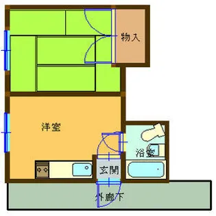 コーポ西村【205号室】の間取り