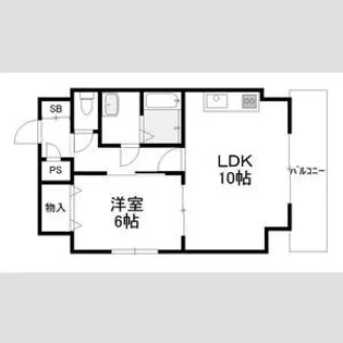 スターパレス【702号室号室】の間取り