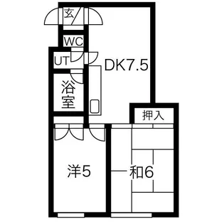 美和ハイツ【2階】の間取り
