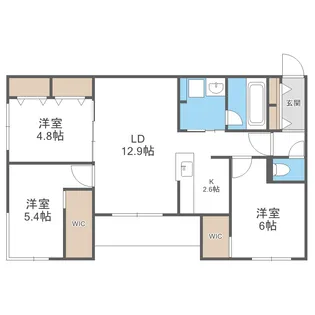 GARBO月寒【3階】の間取り