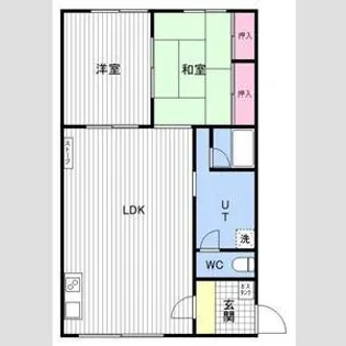 シャルム高瀬【1階】の間取り