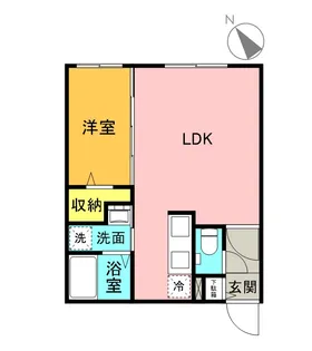 VICTOIRE麻生(ヴィクトワール麻生)【3階】の間取り