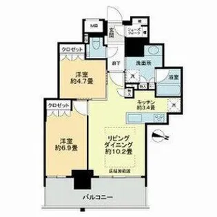 ザ・札幌タワーズ イーストタワー【27階】の間取り