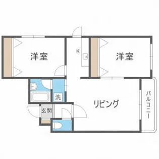 晃和レジデンス【3階】の間取り