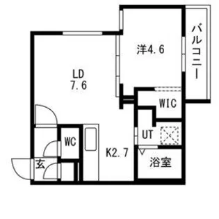 ALTUS南平岸【4階】の間取り