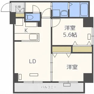N28セントラルビル【9階】の間取り