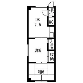 広井ビル【201号室】の間取り