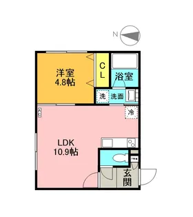 メルヴェーユ麻生【4階】の間取り