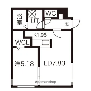 北海道札幌市北区北二十七条西2丁目【マンション】の間取り