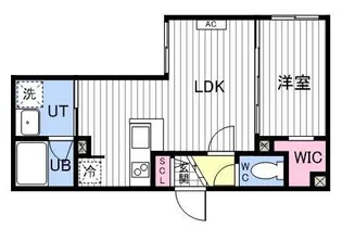 ASTER S14【405号室】の間取り