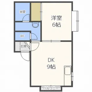 ジェーハイツ札幌東【201号室】の間取り
