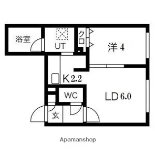 北海道札幌市豊平区美園四条1丁目【マンション】の間取り