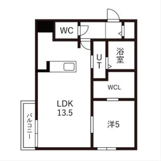 PINE HILLS北23条(北23西8MS)【1階】の間取り