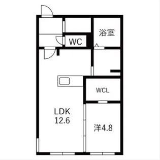 PINE HILLS北23条(北23西8MS)【405号室】の間取り