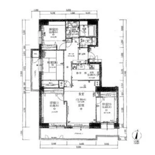 ラポールえるむの杜B棟【2階】の間取り