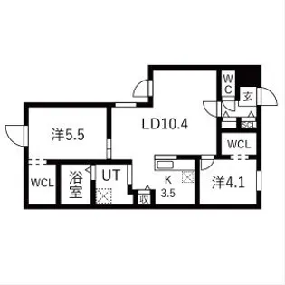 YORI N22(読みヨリエヌ22)【2階】の間取り