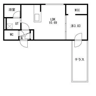 仮)GA-北11東12 MS【102号室】の間取り