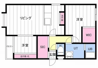 フラット佳月【301号室】の間取り