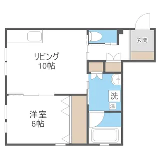 仮)北8東1アパート【A号室】の間取り
