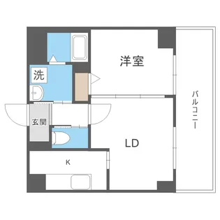 IーFRONT NAEBO【6階】の間取り