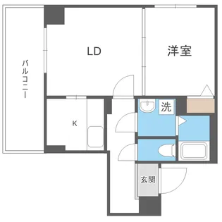 IーFRONT NAEBO【503号室】の間取り
