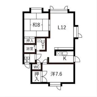 ツインプラザB【105号室】の間取り