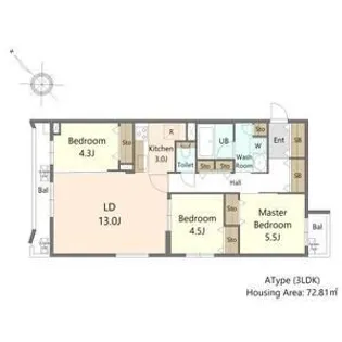 S-RESIDENCE東札幌bling【212号室】の間取り