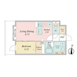 アルファスクエア北11東1【3階】の間取り