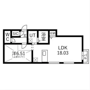 ピオネロ148【303号室】の間取り