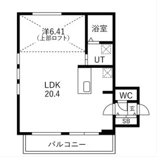 ピオネロ148【205号室】の間取り