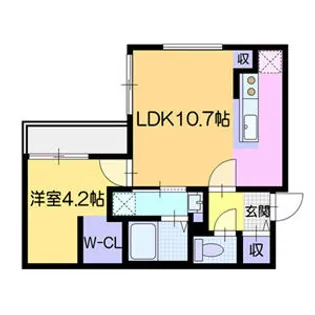ラ・シュエット元町【4階】の間取り