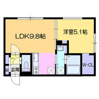 ラ・シュエット元町【1階】の間取り