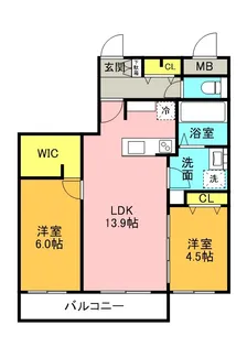仮)北23東10MS【501号室】の間取り