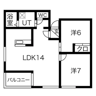 メゾンドファミーユ【2階】の間取り
