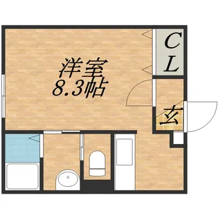 VIVO伏古【205号室】の間取り
