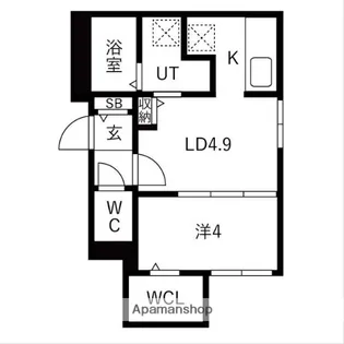 MAISON RIEL 東区役所前【103号室】の間取り