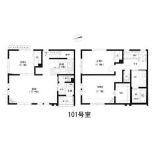 仮)ルミエール屯田4-7【1階】の間取り