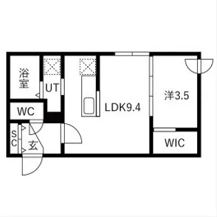 HARNESS麻生(ハーネスアサブ)【2階】の間取り