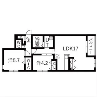 HARNESS麻生(ハーネスアサブ)【3階】の間取り